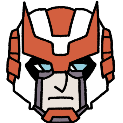 The head of Ratchet from Transformers, based on his G1 designs.